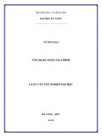 ỨNG DỤNG TOÁN TÀI CHÍNH  10600692