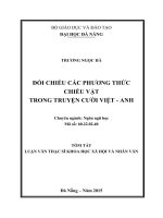 ĐỐI CHIẾU CÁC PHƯƠNG THỨC CHIẾU VẬT TRONG TRUYỆN CƯỜI VIỆT - ANH  10600862