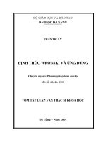 ĐỊNH THỨC WRONSKI VÀ ỨNG DỤNG  10600859