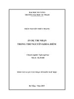 ẨN DỤ TRI NHẬN TRONG THƠ NGUYỄN KHOA ĐIỀM  10600824