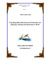 Ứng dụng phần mềm Encarta World Atlas vào giảng dạy chương trình địa lí lớp 11 (BCB)  10600736