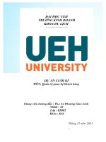 dự án cuối kì môn quản trị quan hệ khách hàng 