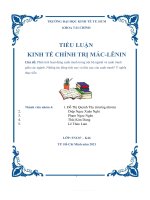chủ đề phân tích hoạt động cạnh tranh trong nội bộ ngành và cạnh tranh giữa các ngành  những tác động tích cực và tiêu cực của cạnh tranh ý nghĩa thực tiễn 