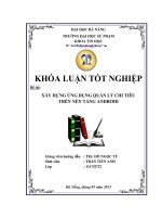 Xây dựng ứng dụng quản lý chi tiêu trên nền tảng Android.