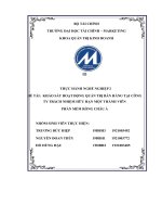 ĐỀ TÀI KHẢO SÁT HOẠT ĐỘNG QUẢN TRỊ BÁN HÀNG TẠI CÔNG TY TRÁCH NHIỆM HỮU HẠN MỘT THÀNH VIÊN PHẦN MỀM RỒNG CHÂU Á