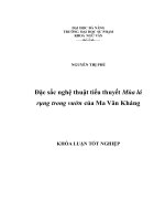 Đặc sắc nghệ thuật tiểu thuyết Mùa lá rụng trong vườn của Ma Văn Kháng  10600974