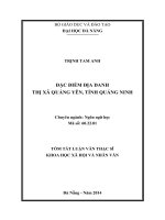 ĐẶC ĐIỂM ĐỊA DANH THỊ XÃ QUẢNG YÊN, TỈNH QUẢNG NINH  10600889