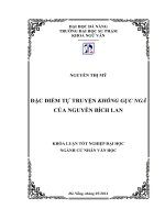 ĐẶC ĐIỂM TỰ TRUYỆN KHÔNG GỤC NGÃ CỦA NGUYỄN BÍCH LAN  10600959