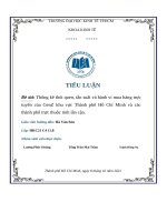 thống kê thói quen, tần suất và hành vi mua hàng trực tuyến của genz khu vực thành phố hồ chí minh và các thành phố trực thuộc tỉnh lân cận  