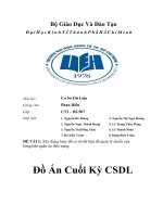 đồ án cuối kỳ csdl đề tài 1 xây dựng lược đồ cơ sở dữ liệu để quản lý chuỗi cửa hàng bán quần áo thời trang 