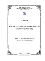 ĐẶC SẮC TẢN VĂN GÁY NGƯỜI THÌ LẠNH CỦA NGUYỄN NGỌC TƯ