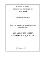 Tìm hiểu thực trạng phát triển du lịch biển  thành phố Đà Nẵng