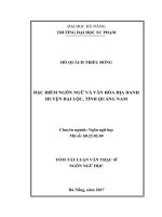 ĐẶC ĐIỂM NGÔN NGỮ VÀ VĂN HÓA ĐỊA DANH HUYỆN ĐẠI LỘC, TỈNH QUẢNG NAM  10600925