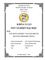 ỨNG DỤNG SỐ PHỨC VÀO GIẢI MỘT SỐ BÀI TOÁN HÌNH HỌC PHẲNG  10600772