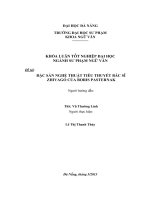 ĐẶC SẢN NGHỆ THUẬT TIỂU THUYẾT BÁC SĨ ZHIVAGO CỦA BORIS PASTERNAK  10600972