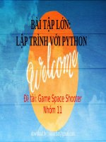 bài tập lớn lập trình với python đề tài game space  shooter 