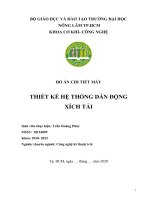 đồ án chi tiết máy thiết kế hệ thống dẫn động xích tải 