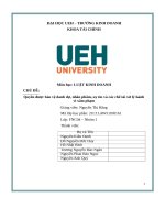 chủ đề quyền được bảo vệ danh dự, nhân phẩm, uy tín và các chế tài xử lý hành vi xâm phạm 