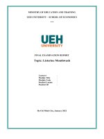 final examination report topic listerine mouthwash 