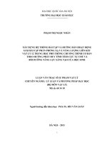 Xây dựng hệ thống bài tập và hướng dẫn hoạt động giải bài tập phần phóng xạ và năng lượng liên kết vật lý 12