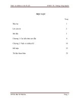 Vành và môđun co rút cốt yếu                                          GVHD: TS  trương công quỳnh