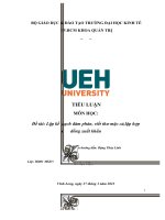 tiểu luận môn học đề tài lập kế oạch đàm phán, viết thư mặc cả,lập hợp đồng xuất khẩu 