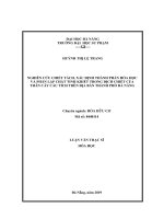 NGHIÊN CỮU CHIẾT TÁCH, XÁC ĐỊNH THÀNH PHẢN HÓA HỌC ! VÀ PHẦN LẬP CHẮT TINH KHIẾT TRONG DỊCH CHIẾT CỦA ; THÂN CÂY CẢU TÍCH TRÊN ĐỊA BÀN THÀNH PHÓ ĐÀ NẴNG.