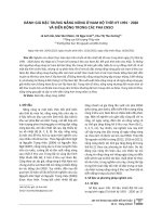Đánh giá đặc trưng nắng nóng ở Nam Bộ thời kỳ 1991-2020 và biến động trong các pha ENSO