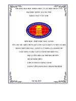 BIỆN CHỨNG GIỮA tồn tại xã hội và ý THỨC xã hội TRONG TRIẾT học MAC –LENIN và ý NGHĨA của nó đối với CUỘC SỐNG và học tập của SINH VIÊN HIỆN NAY  