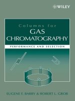 Columns for Gas Chromatography Performance and Selection