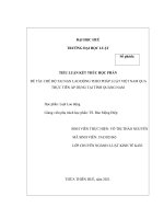 TIỂU LUẬN đề tài CHẾ độ TAI nạn LAO ĐỘNG THEO PHÁP LUẬT VIỆT NAM QUA THỰC TIỄN áp DỤNG tại TỈNH QUẢNG NAM 