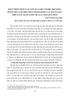 Hoàn thiện pháp luật liên quan đến vô hiệu hợp đồng trong bối cảnh triển khai thi hành Bộ luật dân sự 2015 - nhìn ở góc độ so sánh với luật Cộng hòa Pháp