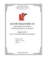 BÀI THU HOẠCH DIỄN án hồ sơ số 13   NGUYÊN đơn   kỹ năng cơ bản của luật sư  khi tham gia giải quyết các vụ việc dân sự