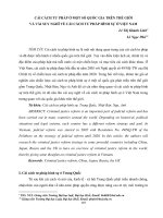 Cải cách tư pháp ở một số quốc gia trên thế giới và vài suy nghĩ về cải cách tư pháp hình sự ở Việt Nam