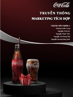 CHƯƠNG i mô HÌNH tổ CHỨC IMC CHO DOANH NGHIỆP  công ty TNHH nước giải khát coca cola việt nam 