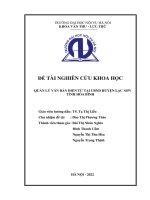 Quản lý văn bản điện tử tại ubnd huyện lạc sơn, tỉnh hòa bình 