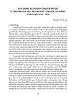 Xây dựng kế hoạch chuyển đổi số ở trường Đại học Ngoại Ngữ - Đại học Đà Nẵng giai đoạn 2020-2025