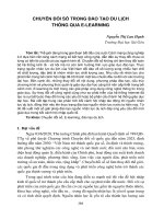 Chuyển đổi số trong đào tạo du lịch thông qua E-Learning