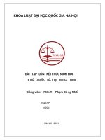 Sự vận dụng lý luận của chủ nghĩa mác – lênin về chủ nghĩa xã hội đối với việc xác định mô hình chủ nghĩa xã hội ở việt nam hiện nay   liên hệ trách nhiệm của bản thân đối với sự nghiệp xây dựng chủ nghĩa xã hội ở việt nam hiện nay