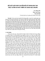 Đề xuất giải pháp chuyển đổi số trong đào tạo trực tuyến và phát triển các khóa học online