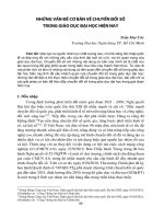 Những vấn đề cơ bản về chuyển đổi số trong giáo dục đại học hiện nay