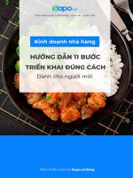 11 kinh nghiệm kinh doanh nhà hàng cho người mới bắt đầu