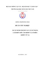 ĐỒ án tốt NGHIỆP XE tự HÀNH TRÁNH vật cản sử DỤNG cảm BIẾN SIÊU âm SRF05 và có điều KHIỂN từ XA 