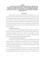 PHÂN TÍCH SỰ PHÁT TRIỂN NHẬN THỨC VỀ KIỂM SOÁT QUYỀN LỰC TRONG LỊCH SỬ TƯ TƯỞNG CHÍNH TRỊ LIÊN HỆ VỚI THỰC TRẠNG, VẤN ĐỀ ĐẶT RA VÀ GIẢI PHÁP CHO VIỆC KIỂM SOÁT QUYỀN LỰC NHÀ NƯỚC Ở ĐỊA PHƯƠNG NƠI ĐỒNG CHÍ CÔNG TÁC BÀI LÀM