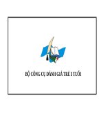 bộ công cụ đánh giá trẻ 3 tuổi