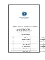 MÔN học NHỮNG QUY ĐỊNH CHUNG về LUẬT dân sự, tài sản và THỪA kế BUỔI THẢO LUẬN THỨ NHẤT CHỦ THỂ của PHÁP LUẬT dân sự 