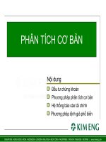 PHÂN TÍCH CƠ BẢN. Nội dung: Đầu tư chứng khoán - Phương pháp phân tích cơ bản - Hệ thống báo cáo tài chính - Phương pháp định giá phổ biến.