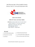 BÁO CÁO CUỐI KỲ  MÔN KỸ NĂNG LÀM VIỆC NHÓM CHỦ ĐỀ: KẾ HOẠCH MỘT NGÀY TỔ CHỨC HOẠT ĐỘNG TÌM HIỂU VỀ VĂN HOÁ NHẬT BẢN