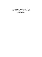 HỆ THỐNG QUÉT mã QR, có CODE 