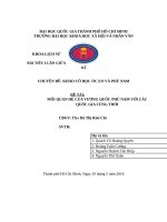 CHUYÊN đề KHẢO cổ học óc EO và PHÙ NAM đề tài mối QUAN hệ của VƯƠNG QUỐC PHÙ NAM với các QUỐC GIA CÙNG THỜI 